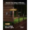 image:imageSunco 12 Pack Garden Pathway Light LED Outdoor Lights for Patio Landscape Path Lighting 200W 4W Selectable CCT 3000K4000K5000K Wet Rated NonDimmable ETL