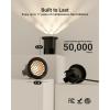 image:imageSunco 12 Pack Low Voltage InGround LED Outdoor Lights Landscape Well Lighting for Yard Garden Walkway 3W 200 LM 3000K Warm White IP67 Rated 50000 Lifetime Hours ETL