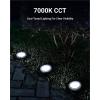image:imageSunco 12 Pack Solar Lights Outdoor Garden LED Waterproof Landscape Pathway Light Fixture Dusk to Dawn Yard Patio Ground Lights Deck Cross Spike Stake 7000K Diamond WhiteWhite  7000K