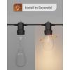 image:imageSunco 12 Pack String Light Bulb Replacement S14 LED Bulbs for Outdoor Lighting 2Prong G5 Base 50 LM 1W 4W Equivalent 2700K Soft White NonDimmable Wet Rated ETL6 Pack