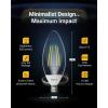 image:imageSunco 6 Pack Dusk to Dawn LED Outdoor Light Bulb B11 Edison Filament Candelabra Bulbs for Porch Lighting 500 LM 5W 40W Equivalent 3000K Warm White E12 Base Photocell Sensor ULWhite 3k