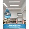 image:imageSunco 6 Pack LED Garage Ceiling Lights Wraparound Fixture 4FTLinkable Shop Light 3500 LM 40W300W 6000K Daylight Deluxe Hardwired Surface Mount Utility Workshop Light ETLWhite 5k