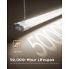 image:imageSunco 6 Pack LED Shop Lights for Workshop 4FT Linkable Garage Lighting 4500 LM 40W 150W Equivalent 6000K Daylight Deluxe Surface  Suspension Mount 48 Inch Integrated Fixture White1 Pack of 6
