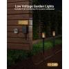 image:imageSunco 6 Pack Low Voltage Garden Pathway Lights LED Landscape Pathway Lighting 15W 50 LM 3000K Warm White Wet Rated for Garden Pathway Walkway Clear Glass Design with Connectors ETL