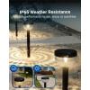 image:imageSunco 6 Pack Round Solar Pathway Lights Outdoor Super Bright 120 LM 2CCT 2700K Soft White amp 4000K Cool White Dimmable Path Lights for Garden Backyard Walkway Driveway6 Pack