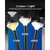image:imageSunco 6 Pack Round Solar Pathway Lights Outdoor Super Bright 120 LM 2CCT 2700K4000K Dimmable Path Lights for Garden Backyard Walkway Driveway6 Pack