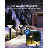 image:imageSunco 6 Pack Round Solar Pathway Lights Outdoor Super Bright 120 LM 2CCT 2700K4000K Dimmable Path Lights for Garden Backyard Walkway Driveway6 Pack