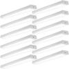 image:imageSunco LED Garage Ceiling Lights Wraparound Fixture 4FTLinkable Shop Light 3500 LM 40W300W 5000K Daylight Hardwired Surface Mount Utility Workshop Light ETL 2 PackWhite 5k