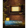 image:imageSunco Lighting 4 Pack Outdoor Step Lights LED 1224V Low Voltage Deck Lighting for Patio 200 LM 3000K Warm White 5W IP65 Rated Waterproof AluminumPlastic Housing Bronze  FCC RoHS ETL