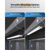image:imageSunco Motion Sensor 4ft LED Shop Light Garage Lights Ceiling LED Plugin Fixtures 40W 5000K Daylight 4300 Lumens Frosted Motion Activated Linkable Suspension Mount ETL 2 Pack8 Pack