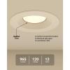 image:imageSunco Retrofit LED Recessed Lighting 6 Inch Downlight Can Lights for Ceiling Baffle Trim 965 LM 13W 120W Equivalent 4000K Cool White Dimmable Damp Rated UL 4 PackWhite 5cct