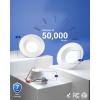 image:imageSunco Retrofit LED Recessed Lighting 6 Inch Downlight Can Lights for Ceiling Baffle Trim 965 LM 13W 120W Equivalent 4000K Cool White Dimmable Damp Rated UL 4 PackWhite 5cct