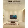 image:imageSunco Retrofit LED Recessed Lighting 6 Inch Downlight Can Lights for Ceiling Baffle Trim 965 LM 13W 120W Equivalent 4000K Cool White Dimmable Damp Rated UL 4 PackWhite 3k