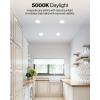 image:imageSunco Retrofit LED Recessed Lighting 6 Inch Downlight Can Lights for Ceiling Baffle Trim 965 LM 13W 120W Equivalent 4000K Cool White Dimmable Damp Rated UL 4 PackWhite 5k