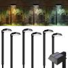 image:imageSunco 6 Pack 2W Solar Sidewalk Dusk to Dawn Outdoor Backyard Walkway Garden Driveway Landscape Waterproof Patio Yard Lawn Super Bright Path Lights 100 Lumens 3CCT 3000K5000K7000K NonDimmable6 Pack