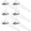 image:imageSunco 6 Pack LED Shop Lights for Workshop 4FT Linkable Garage Lighting 4500 LM 40W 150W Equivalent 6000K Daylight Deluxe Surface  Suspension Mount 48 Inch Integrated Fixture White1 Pack of 6