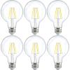 image:imageSunco G25 Globe Light Bulbs LED Edison Vanity Light Bulbs CRI90 3000K Warm White Dimmable 5W60W Clear Vintage Filament Globe 500 Lumens E26 Base Indoor Outdoor Clear UL6 Count Pack of 1