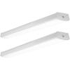 image:imageSunco LED Garage Ceiling Lights Wraparound Fixture 4FTLinkable Shop Light 3500 LM 40W300W 5000K Daylight Hardwired Surface Mount Utility Workshop Light ETL 2 PackWhite 6k