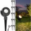 image:imageSunco LED Low Voltage Spotlight Revolver Sphere Shaped Garden Landscape Lights Outdoor Luces para Jardin 4W 300 LM 3 CCT 2700K4000K5000K Wet Rated ETL 2 Pack10 Pack