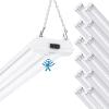 image:imageSunco Motion Sensor 4ft LED Shop Light Garage Lights Ceiling LED Plugin Fixtures 40W 5000K Daylight 4300 Lumens Frosted Motion Activated Linkable Suspension Mount ETL 2 Pack12 Pack