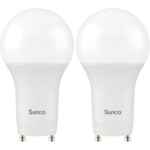 image:imageSunco 24 Pack GU24 LED Bulb A19 2 Prong Light Bulbs 800 LM 9W 60W Equivalent 4000K Cool White Dimmable Twist amp Lock GU24 Pin Base CRI91 Instant On UL5000k Daylight