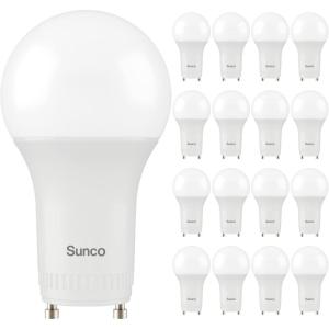image:imageSunco 24 Pack GU24 LED Bulb A19 2 Prong Light Bulbs 800 LM 9W 60W Equivalent 4000K Cool White Dimmable Twist amp Lock GU24 Pin Base CRI91 Instant On UL3000k Warm White