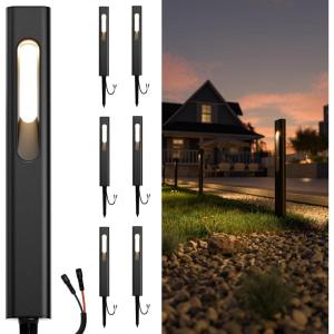 image:imageSunco 6 Pack Gleam Low Voltage Garden Pathway Light LED Outdoor Lights for Patio Landscape Path Lighting 4W 70 LM 3000K Warm White IP65 Wet Rated 50000 Lifetime Hours NonDimmable ETL