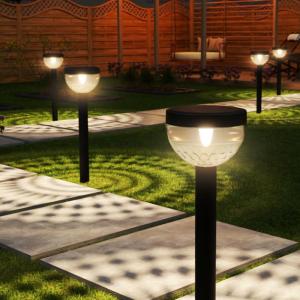 image:imageSunco 6 Pack Round Solar Pathway Lights Outdoor Super Bright 120 LM 2CCT 2700K Soft White amp 4000K Cool White Dimmable Path Lights for Garden Backyard Walkway Driveway6 Pack