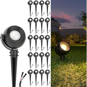 image:imageSunco LED Low Voltage Spotlight Revolver Sphere Shaped Garden Landscape Lights Outdoor Luces para Jardin 4W 300 LM 3 CCT 2700K4000K5000K Wet Rated ETL 2 Pack20 Pack
