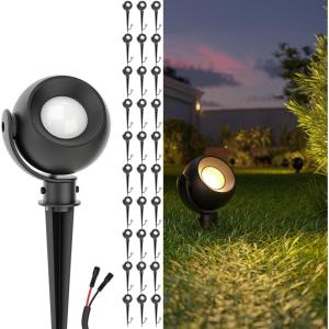 image:imageSunco LED Low Voltage Spotlight Revolver Sphere Shaped Garden Landscape Lights Outdoor Luces para Jardin 4W 300 LM 3 CCT 2700K4000K5000K Wet Rated ETL 2 Pack30 Pack