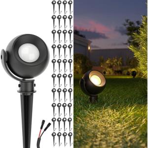 image:imageSunco LED Low Voltage Spotlight Revolver Sphere Shaped Garden Landscape Lights Outdoor Luces para Jardin 4W 300 LM 3 CCT 2700K4000K5000K Wet Rated ETL 2 Pack40 Pack