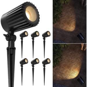 image:imageSunco Low Voltage Landscape Spotlights 12V 6Pack  105W LED Outdoor Uplights for GardensTreesFlagsWalkways Selectable CCT 2700K4000K5000K Adjustable Beam ETL Connectors Included3 CCT in One 2700K4000K5000K