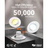 image:imageSunco 56 Inch LED Can Lights Retrofit Recessed Lighting Gimbal Downlight Adjustable 800 LM 12W60W Selectable CCT 2700K3000K3500K4000K5000K Dimmable Damp Rated UL 4 PackWhite