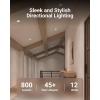 image:imageSunco 56 Inch LED Can Lights Retrofit Recessed Lighting Gimbal Downlight Adjustable 800 LM 12W60W Selectable CCT 2700K3000K3500K4000K5000K Dimmable Damp Rated UL 4 PackWhite