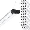 image:imageSunco 16 Pack 40W260W LED Shop Light for Workshop Garage 4FT Plug in Frosted Lens Linkable Utility Industrial Fixture 5000K Daylight 4100 Lumens NonDimmable Hanging Pull Chain  ETL5000K Daylight