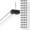 image:imageSunco 16 Pack 40W260W LED Shop Light for Workshop Garage 4FT Plug in Frosted Lens Linkable Utility Industrial Fixture 5000K Daylight 4100 Lumens NonDimmable Hanging Pull Chain  ETL5000K Daylight