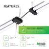 image:imageSunco 16 Pack 40W260W LED Shop Light for Workshop Garage 4FT Plug in Frosted Lens Linkable Utility Industrial Fixture 6000K Daylight Deluxe 4100 Lumens NonDimmable Hanging Pull Chain  ETL6000K Daylight Deluxe