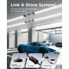 image:imageSunco 40W260W LED Shop Light for Workshop Garage 4FT Plug In Frosted Lens Linkable Utility Industrial Fixture 6000K Daylight Deluxe 4100 Lumens NonDimmable Hanging Pull Chain  ETL 4 Pack