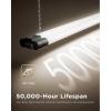 image:imageSunco 40W260W LED Shop Light for Workshop Garage 4FT Plug In Frosted Lens Linkable Utility Industrial Fixture 6000K Daylight Deluxe 4100 Lumens NonDimmable Hanging Pull Chain  ETL 4 Pack