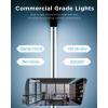 image:imageSunco 40W260W LED Shop Light for Workshop Garage 4FT Plug In Frosted Lens Linkable Utility Industrial Fixture 6000K Daylight Deluxe 4100 Lumens NonDimmable Hanging Pull Chain  ETL 4 Pack