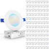 image:imageSunco 48 Pack 4 Inch LED Recessed Lights Canless Ceiling Light Slim 650 LM 10W Selectable CCT 2700K3000K4000K5000K6000K Dimmable Wafer Thin with Junction Box ETLWhite  5 CCT 27K  3K  4K  5K  6K