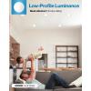 image:imageSunco 48 Pack 6 Inch LED Recessed Light Canless Ceiling Lights Slim with Junction Box 1200 LM 14W 100W Equivalent Selectable CCT 2700K3000K4000K5000K6000K Dimmable Wafer Thin ETL96 Pack