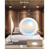 image:imageSunco 6 Pack LED Disc Lights Ceiling 6 Inch Flush Mount Disk Light Recessed Can Lighting 1050 LM 15W 75W Equivalent Selectable CCT 3000K4000K5000K6000K6500K Dimmable Damp Rated ETL6 Inch  6 Pack