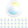 image:imageSunco 24 Pack LED Disc Lights Ceiling 6 Inch Flush Mount Disk Light Recessed Can Lighting 1050 LM 15W 75W Equivalent Selectable CCT 3000K4000K5000K6000K6500K Dimmable Damp Rated ETL5CCT White