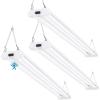image:imageSunco Motion Sensor 4ft LED Shop Light Garage Lights Ceiling LED Plugin Fixtures 40W 5000K Daylight 4300 Lumens Frosted Motion Activated Linkable Suspension Mount ETL3 Pack