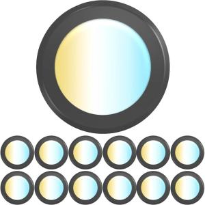 image:imageSunco 12 Pack LED Disc Lights Ceiling 6 Inch Flush Mount Disk Light Recessed Can Lighting 1050 LM 15W 75W Equivalent Selectable CCT 3000K4000K5000K6000K6500K Dimmable Damp Rated ETL6 Inch  B 12 Pack