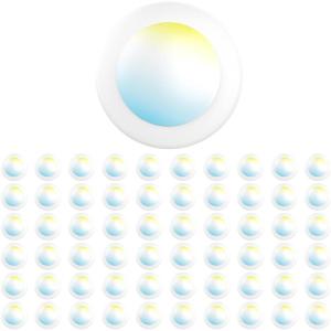 image:imageSunco 12 Pack LED Disc Lights Ceiling 6 Inch Flush Mount Disk Light Recessed Can Lighting 1050 LM 15W 75W Equivalent Selectable CCT 3000K4000K5000K6000K6500K Dimmable Damp Rated ETL4 Inch  60 Pack