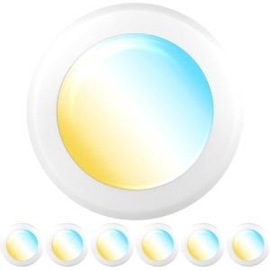 image:imageSunco 6 Pack LED Disc Lights Ceiling 6 Inch Flush Mount Disk Light Recessed Can Lighting 1050 LM 15W 75W Equivalent Selectable CCT 3000K4000K5000K6000K6500K Dimmable Damp Rated ETL6 Inch  6 Pack