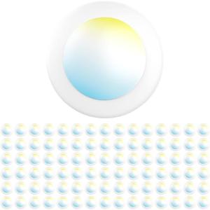 image:imageSunco 6 Pack LED Disc Lights Ceiling 6 Inch Flush Mount Disk Light Recessed Can Lighting 1050 LM 15W 75W Equivalent Selectable CCT 3000K4000K5000K6000K6500K Dimmable Damp Rated ETL4 Inch  90 Pack