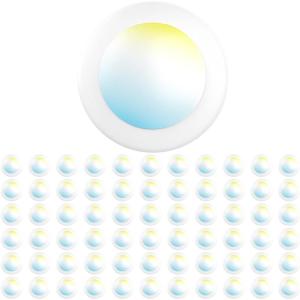 image:imageSunco 6 Pack LED Disc Lights Ceiling 6 Inch Flush Mount Disk Light Recessed Can Lighting 1050 LM 15W 75W Equivalent Selectable CCT 3000K4000K5000K6000K6500K Dimmable Damp Rated ETL4 Inch  66 Pack